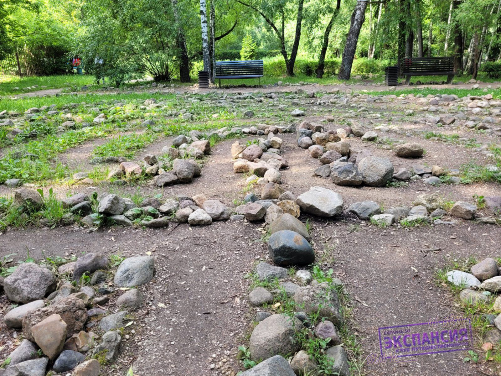 Каменный лабиринт в Воронцовском парке